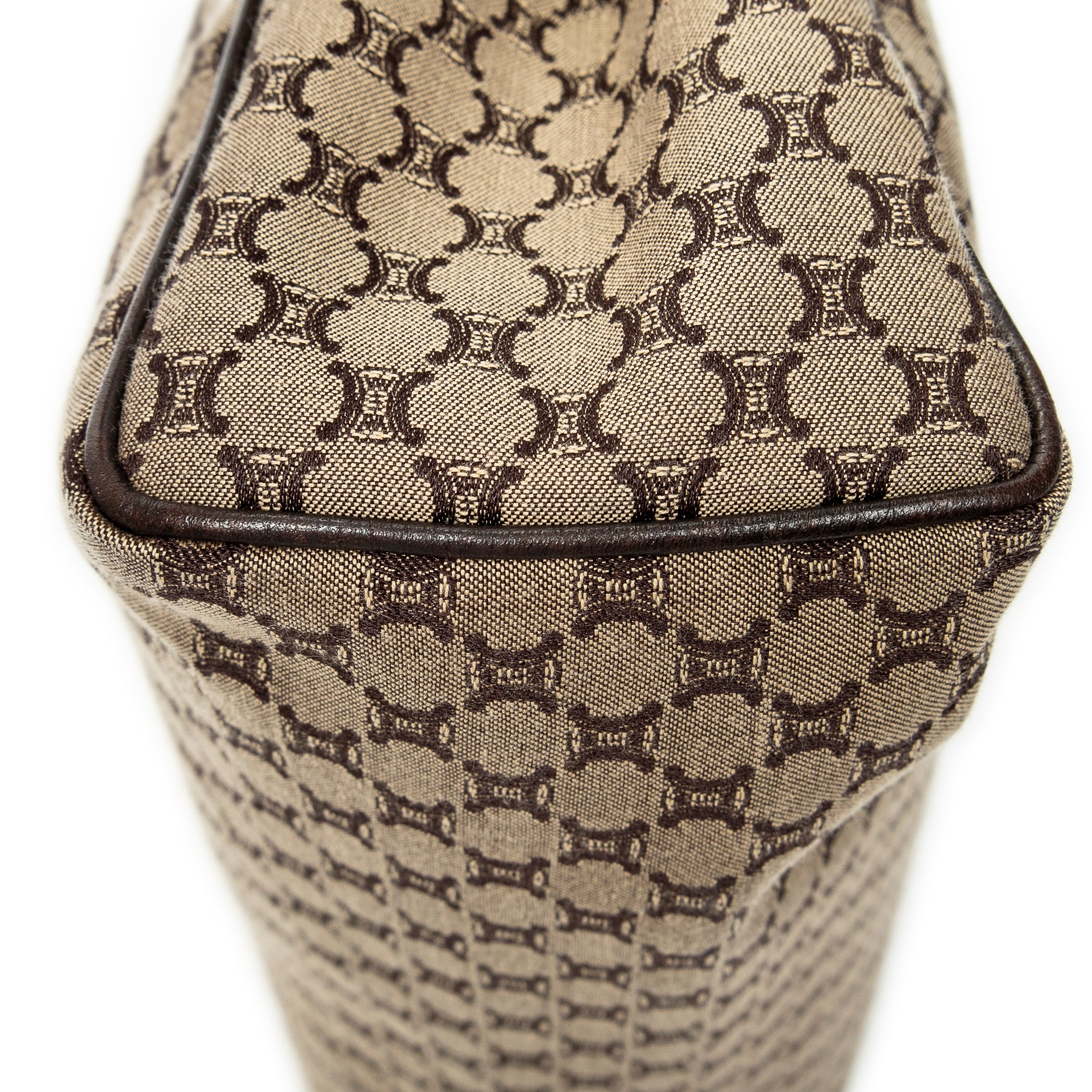 Shoulder Bag Vintage Square Open Tote Beige Macadam Canvas
