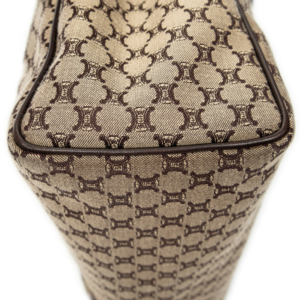 Shoulder Bag Vintage Square Open Tote Beige Macadam Canvas