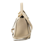 Shoulder Bag Micro Belt Bag Beige Grained Leather