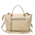 Shoulder Bag Micro Belt Bag Beige Grained Leather