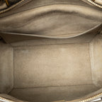 Shoulder Bag Micro Belt Bag Beige Grained Leather