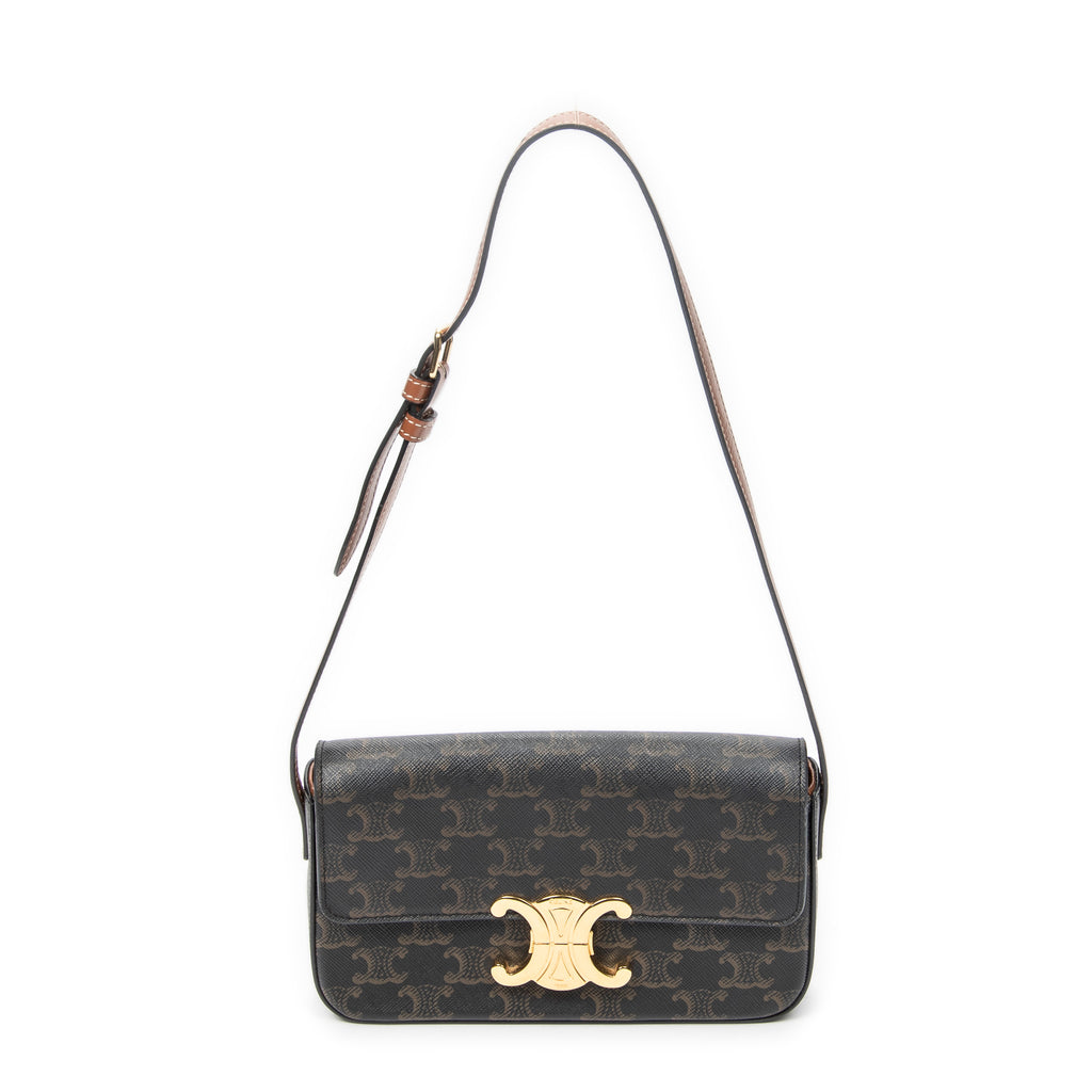Shoulder Bag Claude Brown Triomphe Coated Canvas
