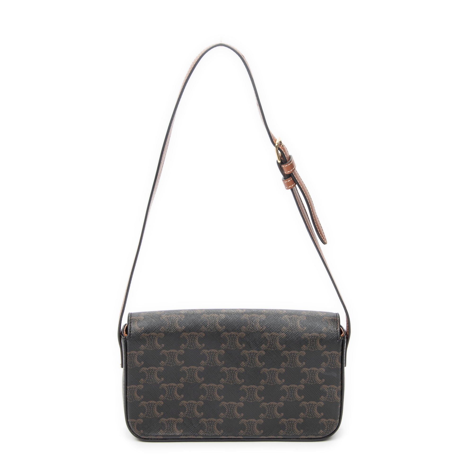Shoulder Bag Claude Brown Triomphe Coated Canvas