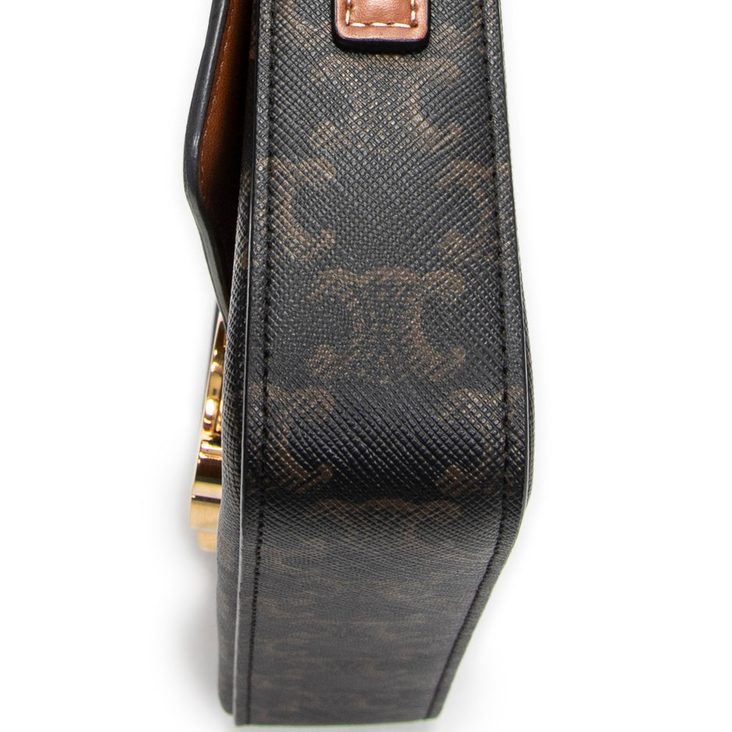 Shoulder Bag Claude Brown Triomphe Coated Canvas