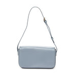 Shoulder Bag Claude Light Blue Smooth Leather