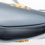 Shoulder Bag Claude Light Blue Smooth Leather
