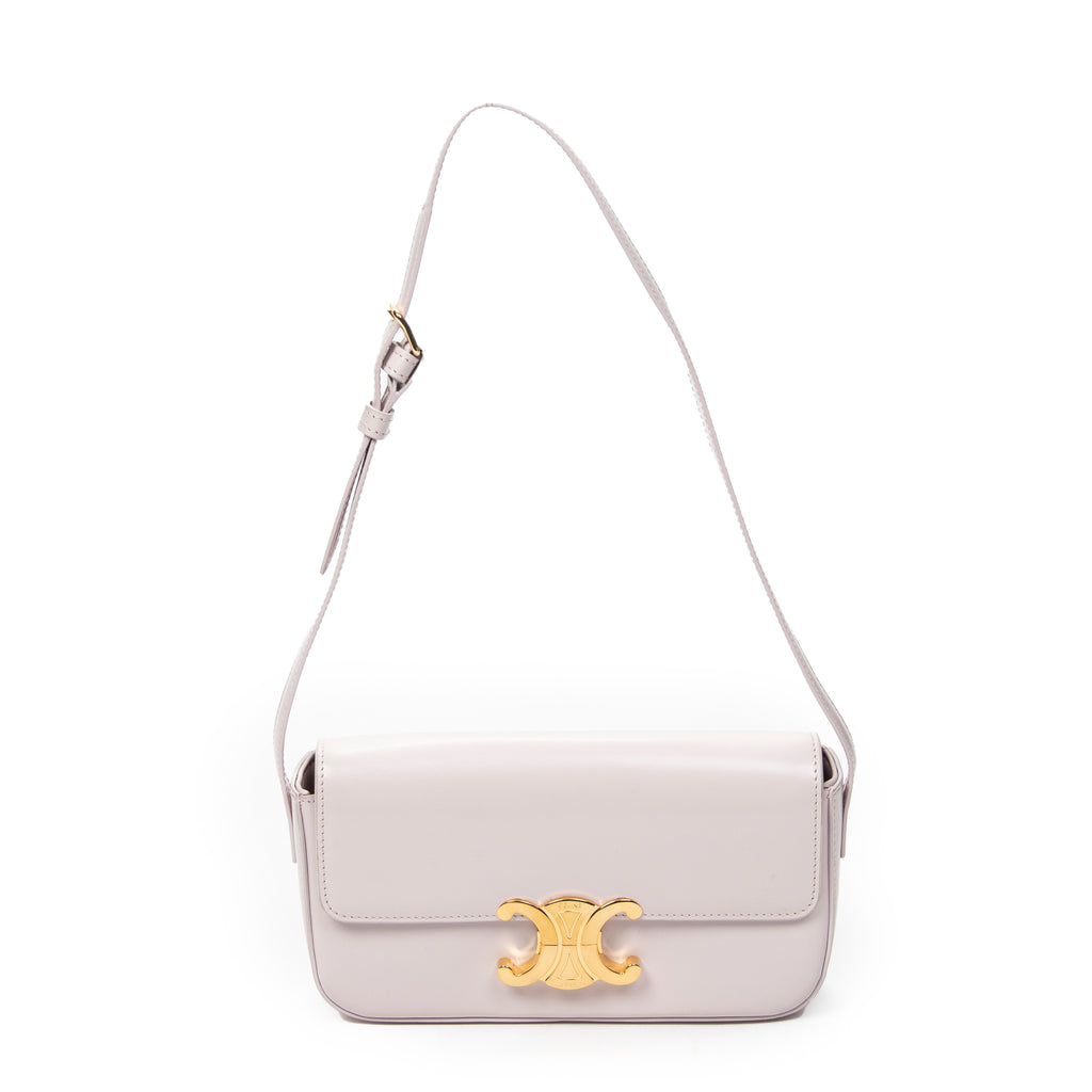 Shoulder Bag Claude Pink Smooth Leather