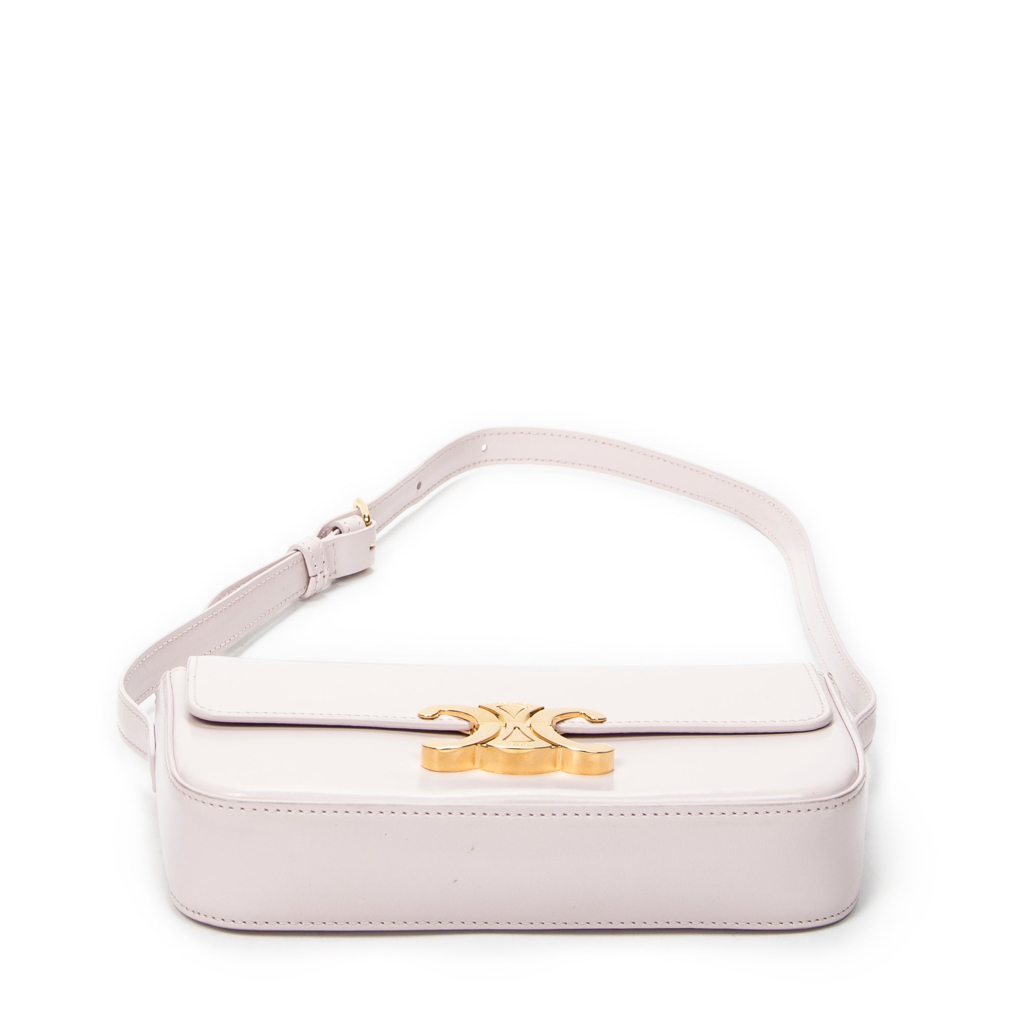 Shoulder Bag Claude Pink Smooth Leather