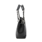 Shoulder Bag Grand Shopping Tote Black Quilted Caviar Leather