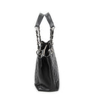 Shoulder Bag Grand Shopping Tote Black Quilted Caviar Leather