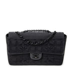 Shoulder Bag New Travel Line East West Chain Flap Black Travel Line Nylon Canvas