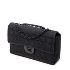 Shoulder Bag New Travel Line East West Chain Flap Black Travel Line Nylon Canvas