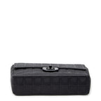 Shoulder Bag New Travel Line East West Chain Flap Black Travel Line Nylon Canvas