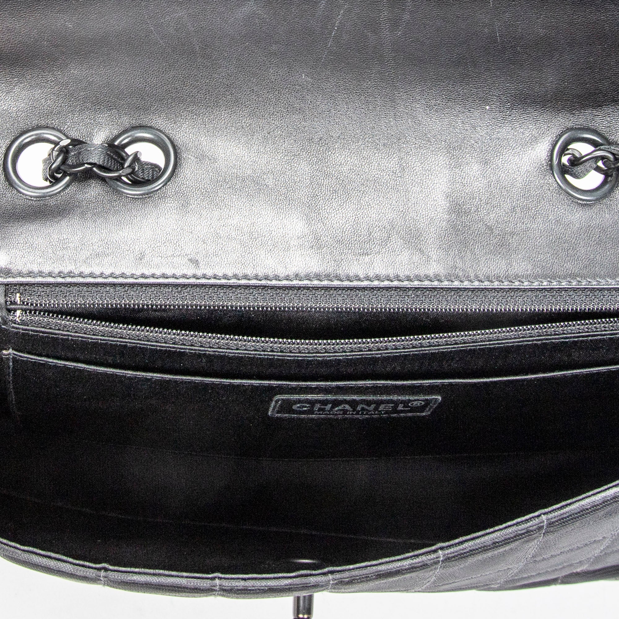 Shoulder Bag New Travel Line East West Chain Flap Black Travel Line Nylon Canvas