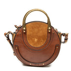 Shoulder Bag Small Pixie Crossbody Brown Grained Calfskin Leather