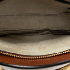 Shoulder Bag Small Pixie Crossbody Brown Grained Calfskin Leather
