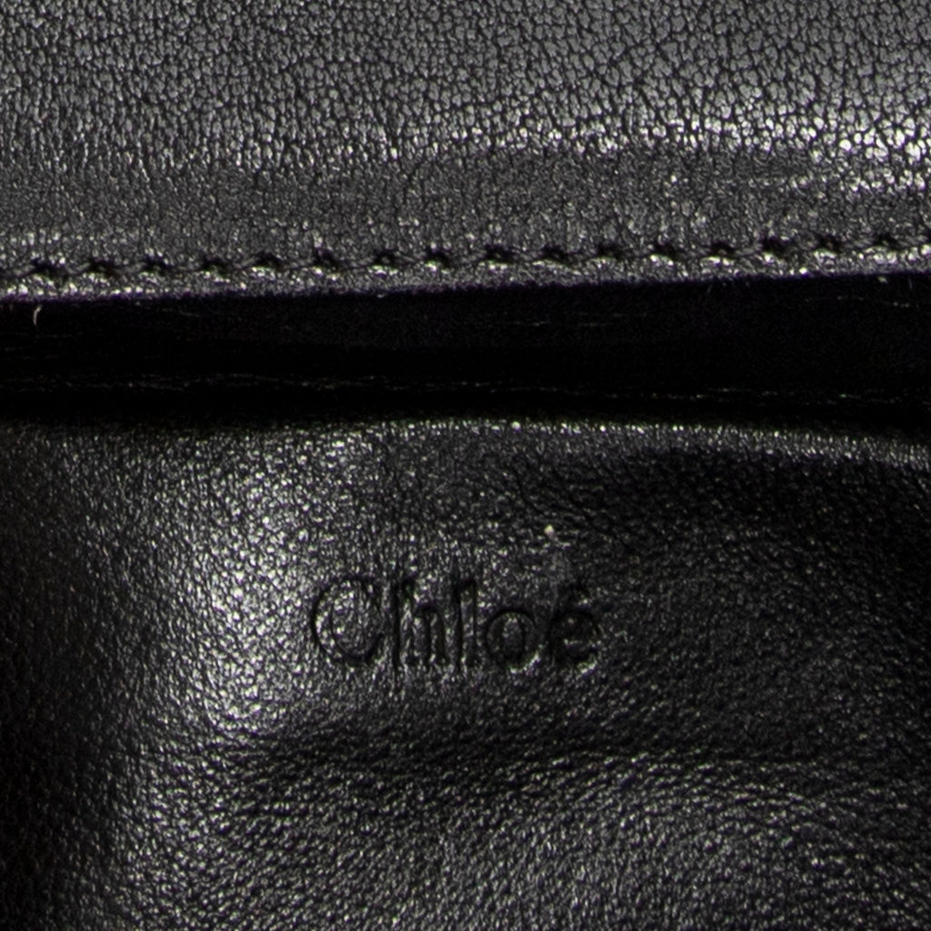 Shoulder Bag Square Elsie Chain Bag Grey Grained Calfskin Leather