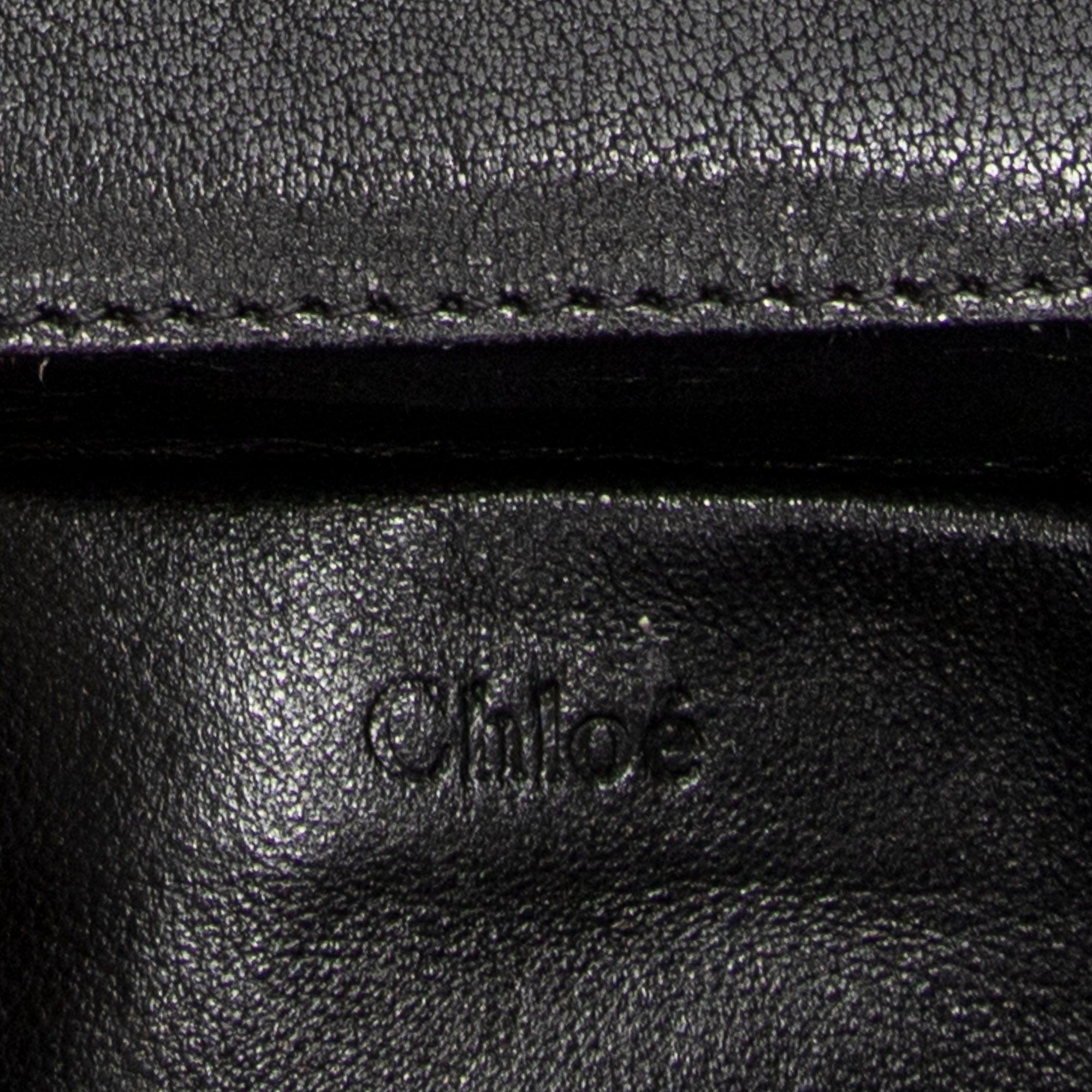 Shoulder Bag Square Elsie Chain Bag Grey Grained Calfskin Leather