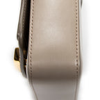 Shoulder Bag Mini C Crossbody Grey Smooth Calfskin Leather