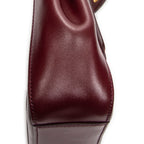 Shoulder Bag Mini C Crossbody Burgundy Smooth Calfskin Leather