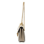 Shoulder Bag Mini Drew Taupe Goatskin Leather