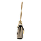 Shoulder Bag Mini Drew Taupe Goatskin Leather