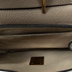 Shoulder Bag Mini Drew Taupe Goatskin Leather