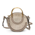 Shoulder Bag Pixie Crossbody Taupe Calfskin Leather