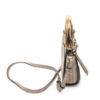 Shoulder Bag Pixie Crossbody Taupe Calfskin Leather