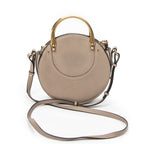 Shoulder Bag Pixie Crossbody Taupe Calfskin Leather