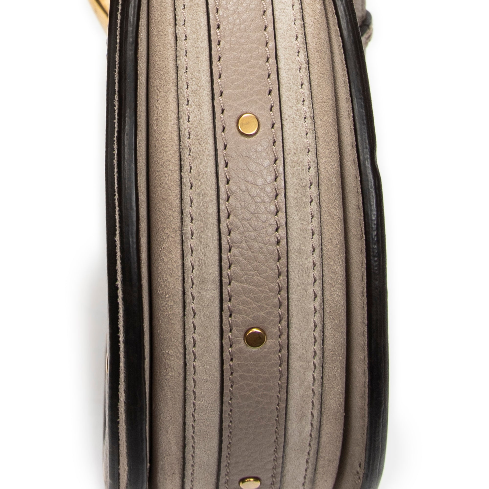Shoulder Bag Pixie Crossbody Taupe Calfskin Leather
