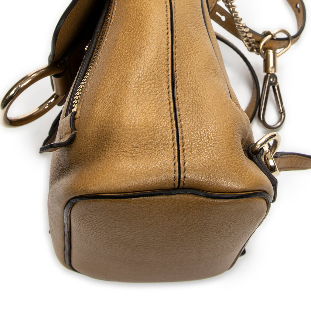 Backpack Small Faye Backpack Green Grained Calfskin Leather