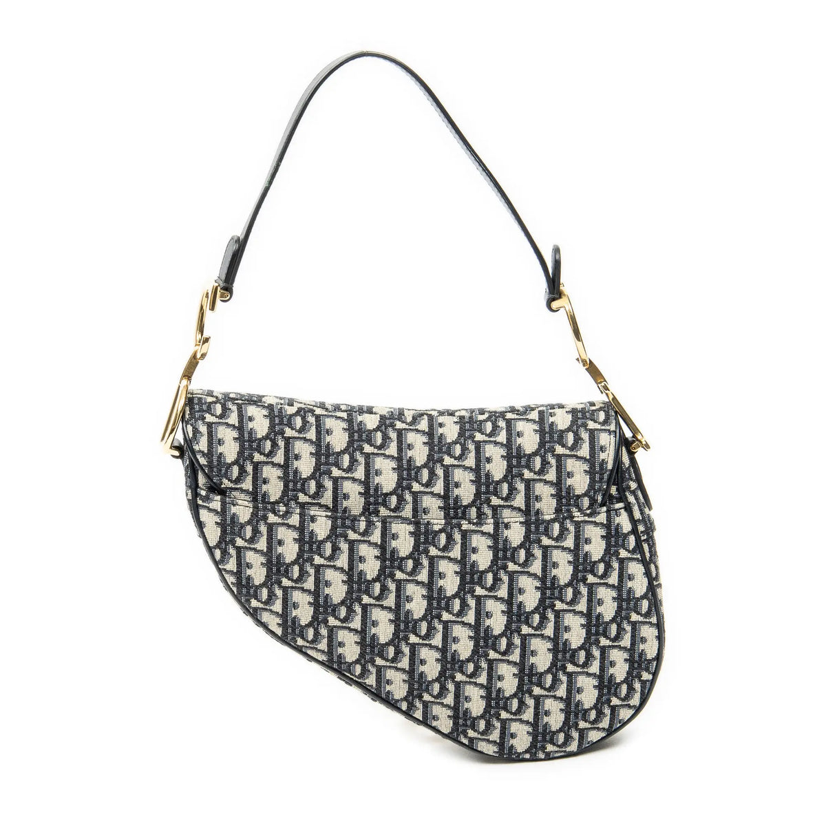 Sac bandoulière Saddle en toile jacquard oblique beige