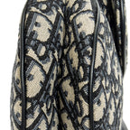 Sac bandoulière Saddle en toile jacquard oblique beige