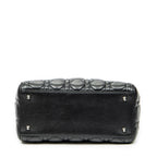 Sac bandoulière moyen Lady Dior Zip en cuir d'agneau Cannage noir