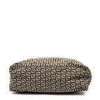 Shoulder Bag Roll Tote Dark Brown Zucchino Canvas