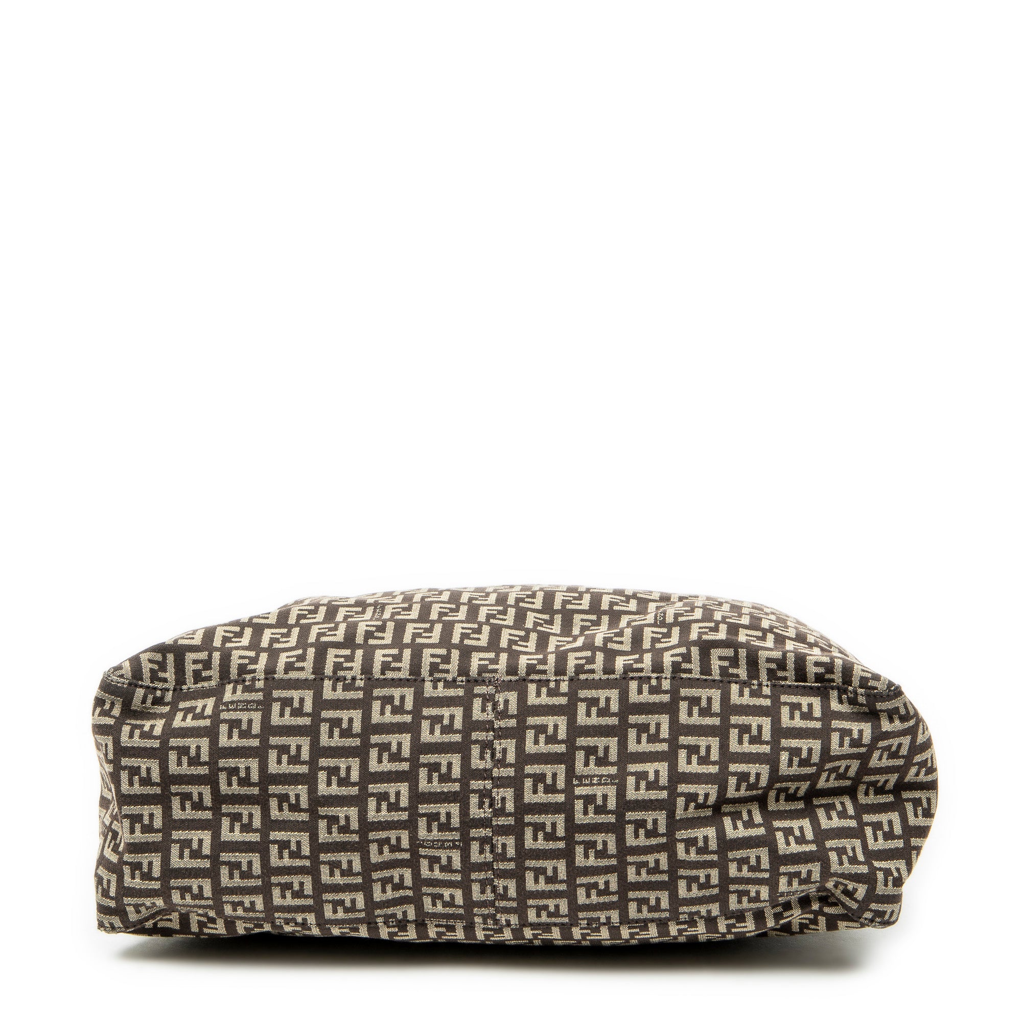Shoulder Bag Roll Tote Dark Brown Zucchino Canvas
