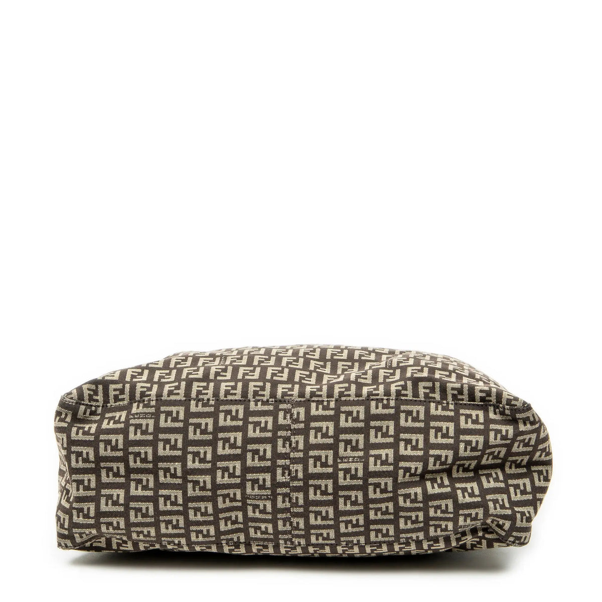 Shoulder Bag Roll Tote Dark Brown Zucchino Canvas