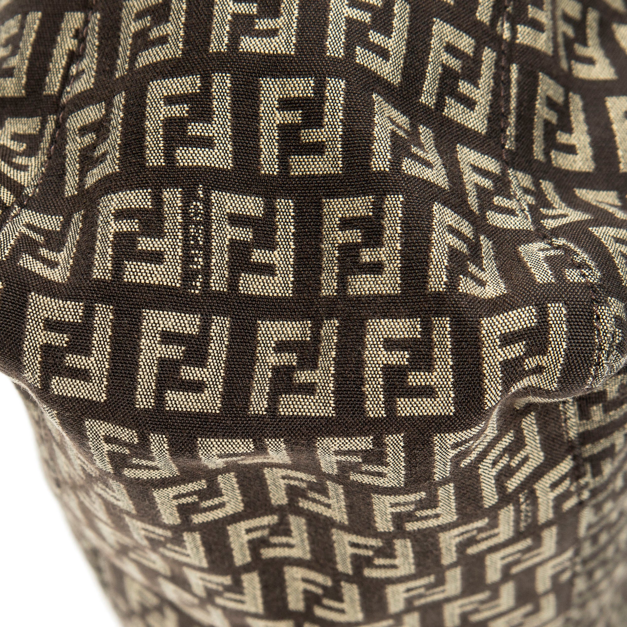 Shoulder Bag Roll Tote Dark Brown Zucchino Canvas