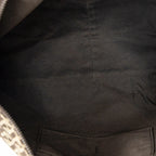 Shoulder Bag Roll Tote Dark Brown Zucchino Canvas