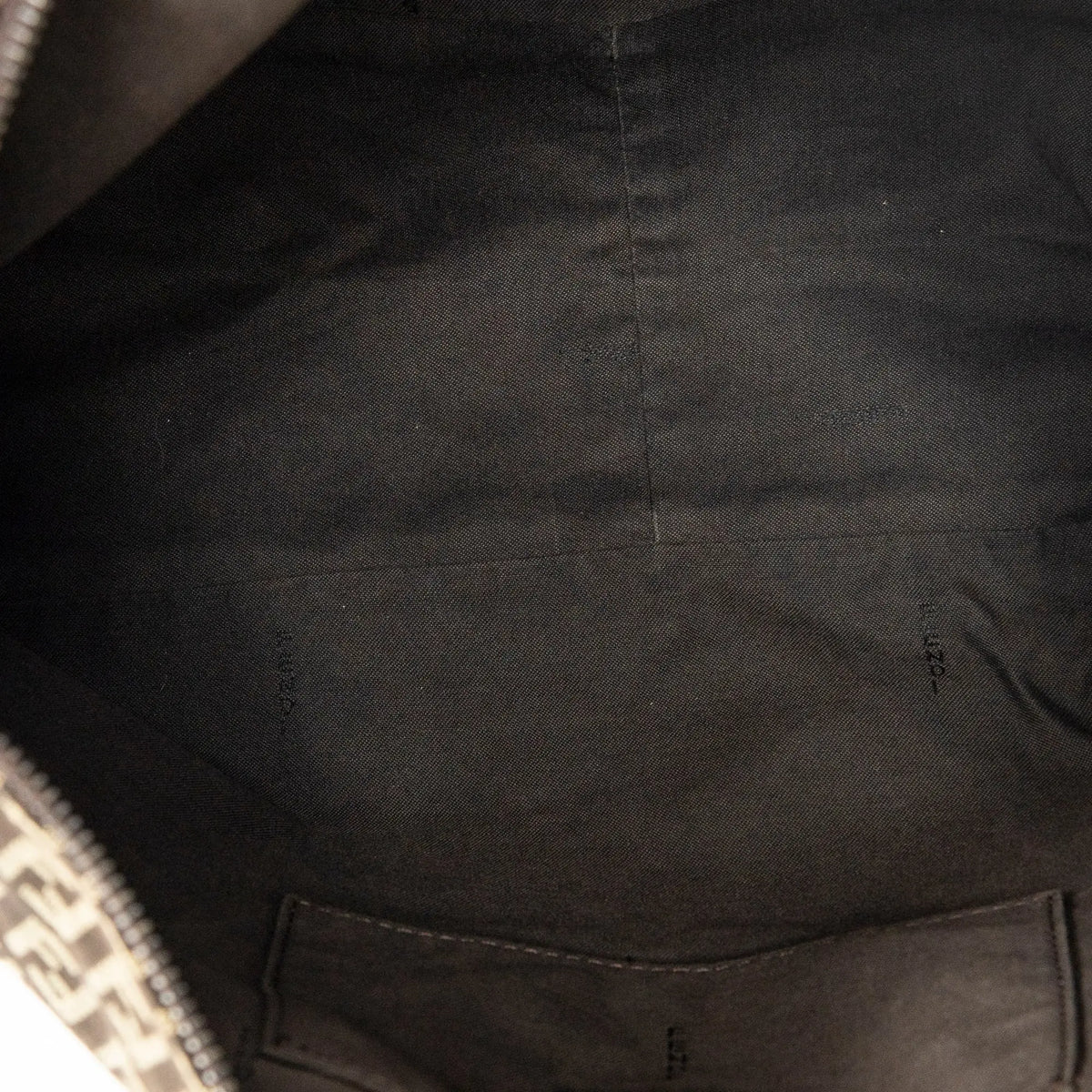 Shoulder Bag Roll Tote Dark Brown Zucchino Canvas
