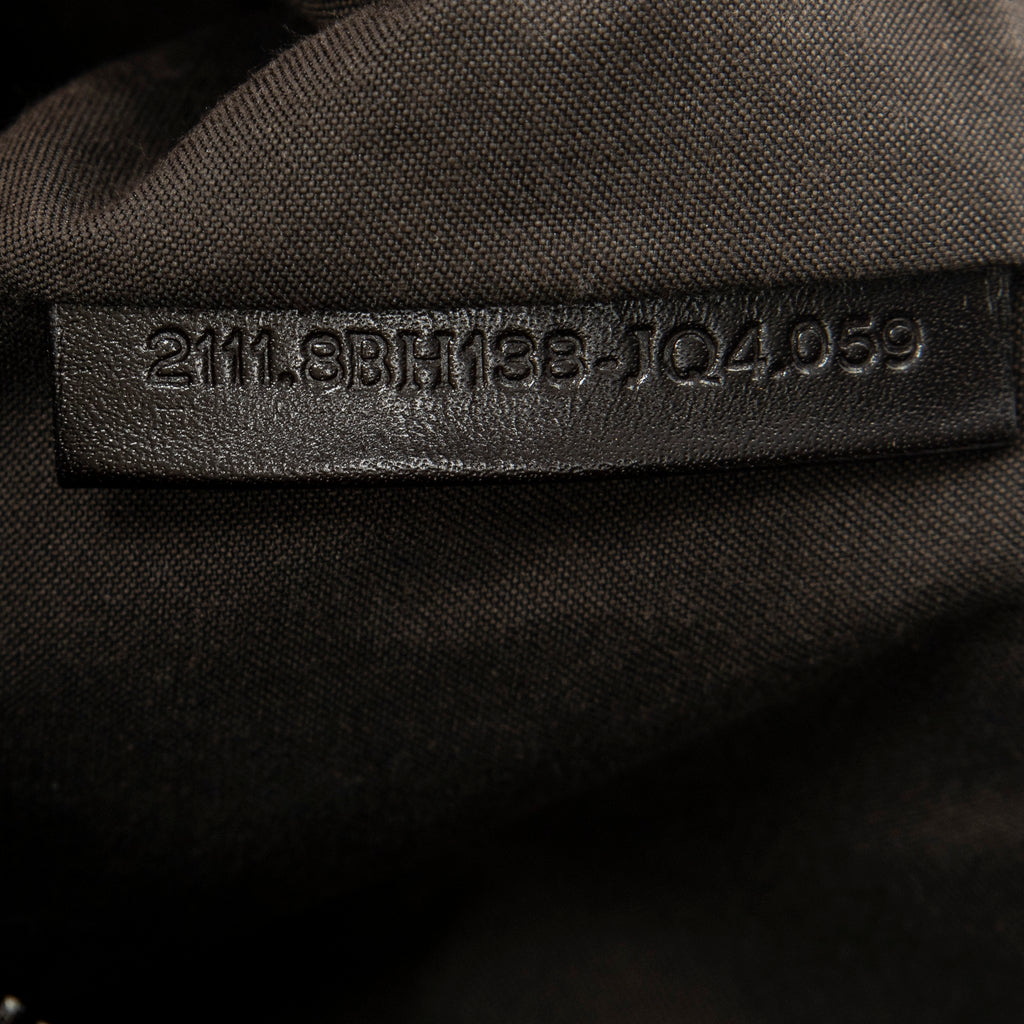 Shoulder Bag Roll Tote Dark Brown Zucchino Canvas