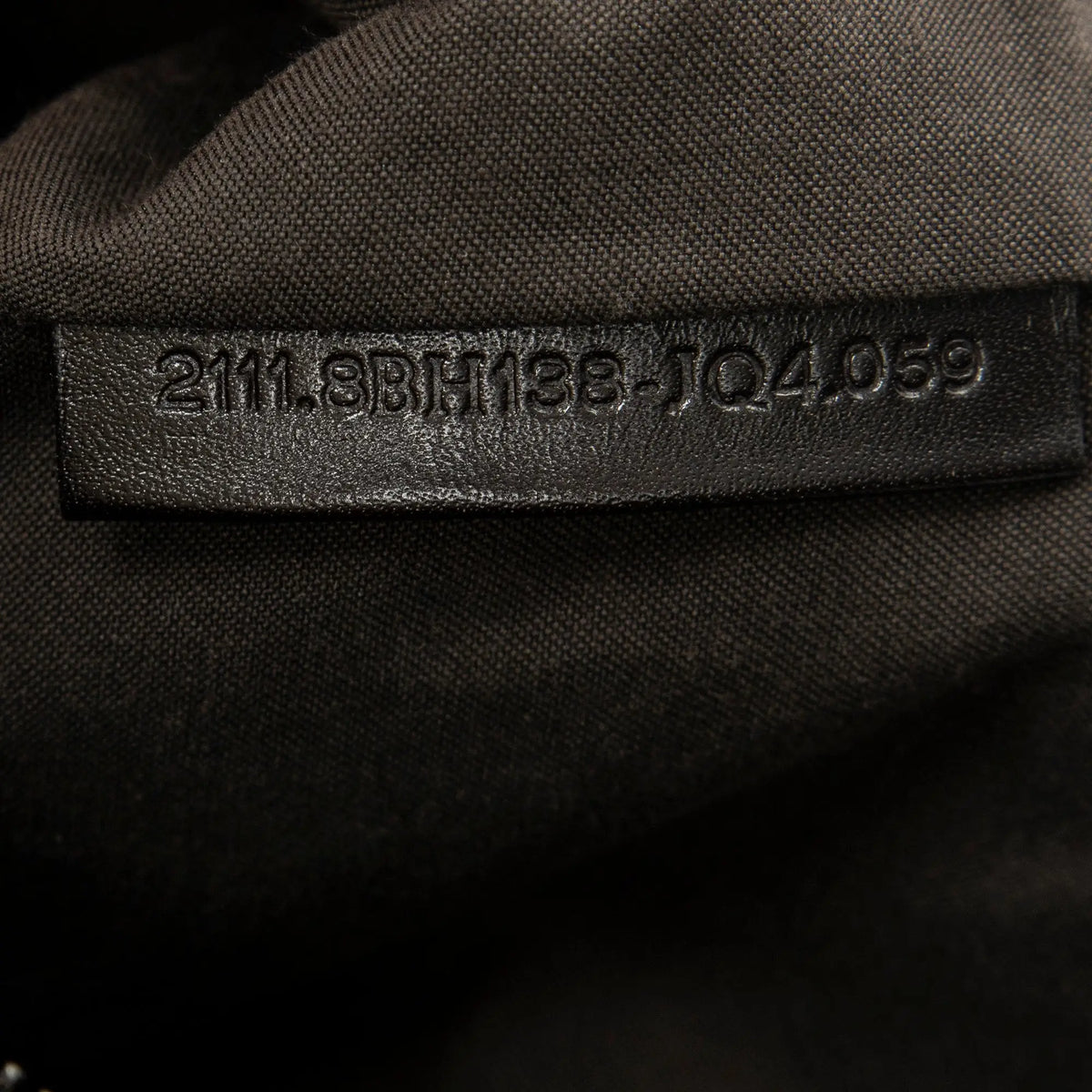 Shoulder Bag Roll Tote Dark Brown Zucchino Canvas