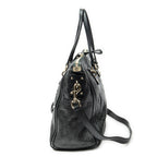 Shoulder Bag Large Charm Tote Black Guccissima Leather