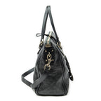 Shoulder Bag Large Charm Tote Black Guccissima Leather