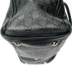 Shoulder Bag Large Charm Tote Black Guccissima Leather