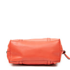 Bandolera Mediana GG Charm Asa Superior Piel de Becerro Granulada Roja