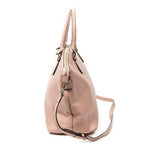 Shoulder Bag Large GG Charm Dome Tote Pink Grained Leather
