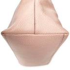 Shoulder Bag Large GG Charm Dome Tote Pink Grained Leather