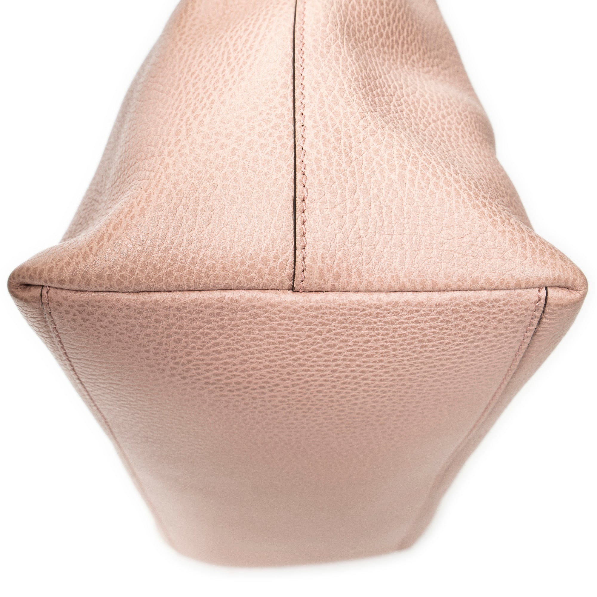 Shoulder Bag Large GG Charm Dome Tote Pink Grained Leather